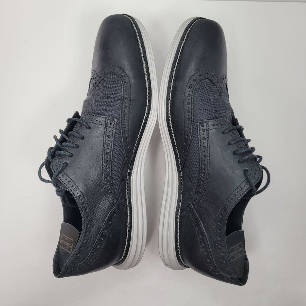 Cole Haan Original Grand Men's Black Wingtip Oxfords Shoes C23404 US Size 10M - Picture 8 of 10